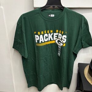 XXXL Team Apparel Green Bay Packers Tee in Dark Green